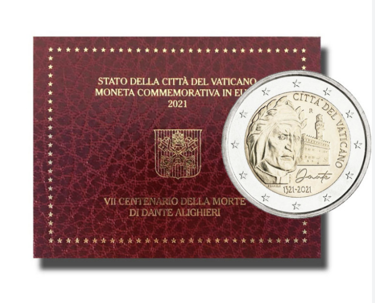 Vaticano 2€ Dante Alighieri 2021