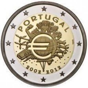 Portugal 2€ 10 anos do Euro 2012
