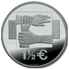 Portugal 1,50€ AMI moeda contra a indiferença 2008