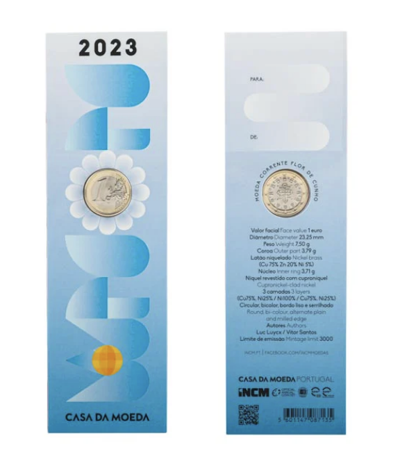 Portugal 1€ Comemoração 2023