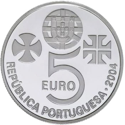 Portugal 5€ Convento de Cristo 2004