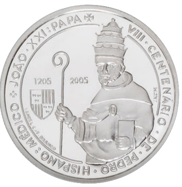 Portugal 5€ Papa João XXI 2005