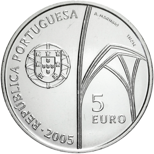 Portugal 5€ Mosteiro da Batalha 2005