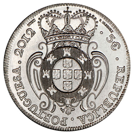 Portugal 5€ Peça D. João V 2012
