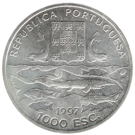 Portugal 1000$00 Escudos - Centenário das Expedições Oceanográficas de 1997
