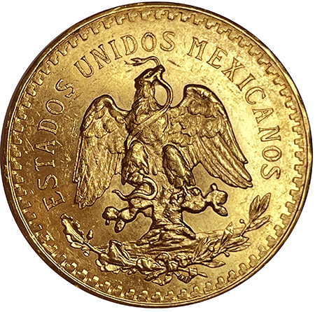 Mexico 50 Pesos ouro 1925 Ouro