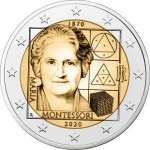 Italia 2€ Maria Montessori 2020